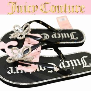 Juicy Couture Soledad Rhinestone Flower Flip-Flop Sandals